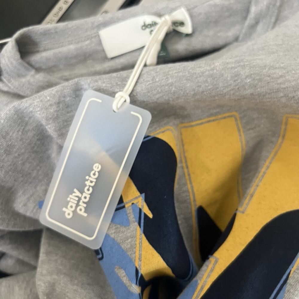 Anthropologie Daily Practice T-Shirt Sport Number Mini Dress XXS NWT Gray - Picture 12 of 14